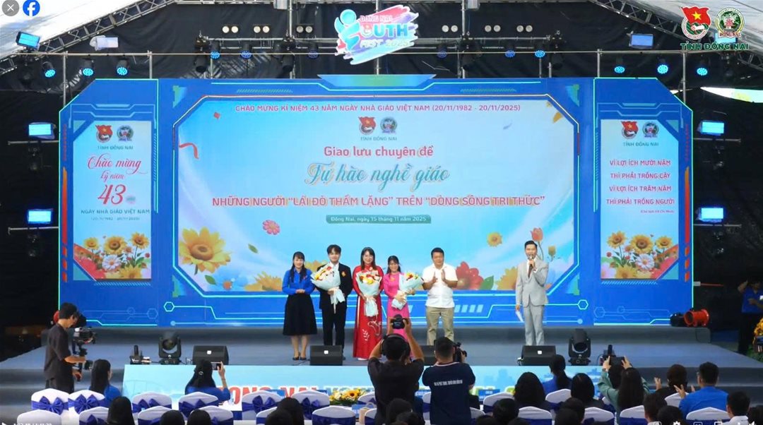 Giảng viên trẻ LHU được vinh danh tại Nhà giáo trẻ tiêu biểu Đồng Nai 2025