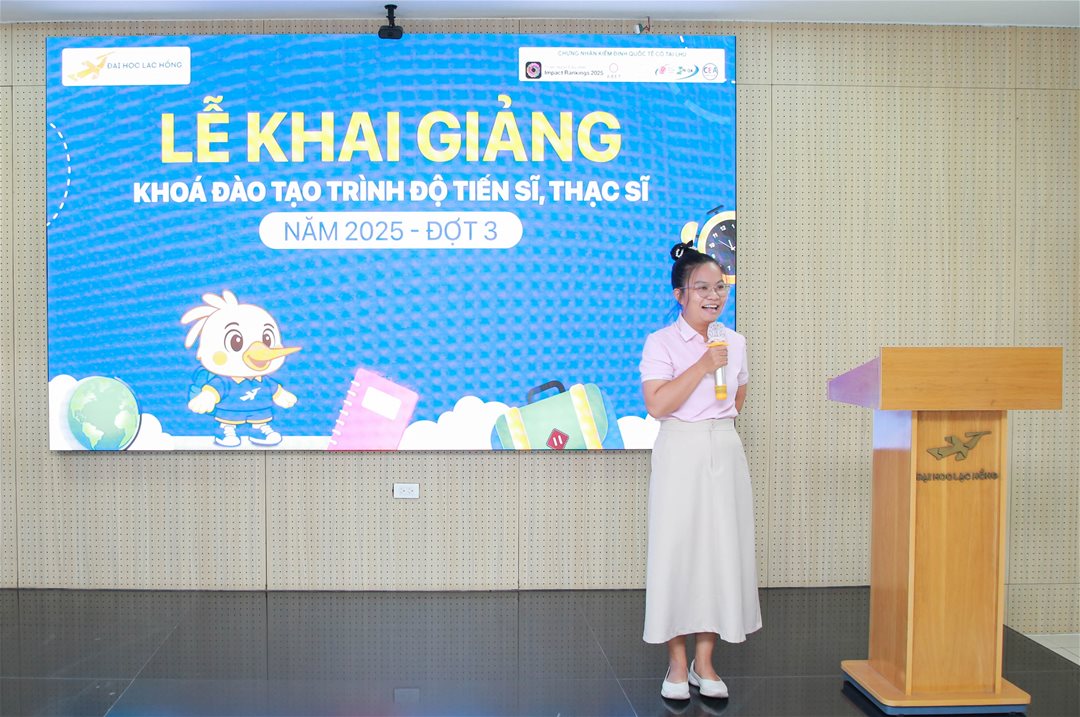 Khởi đầu hành trình tri thức mới của tân học viên tại trường Đại học Lạc Hồng